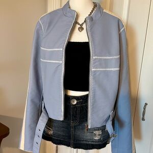 Urban Outfitters Faux Leather Racer Moto Jacket 💙